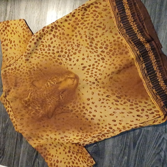Mirror image vintage Leopard Blouse 1X - Picture 13 of 13
